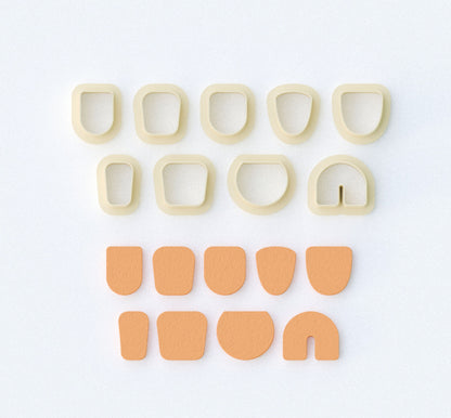 organic shaped earring molds