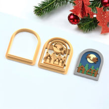 Santa Claus and his car pattern