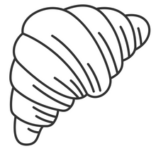 Detailed Croissant Mold