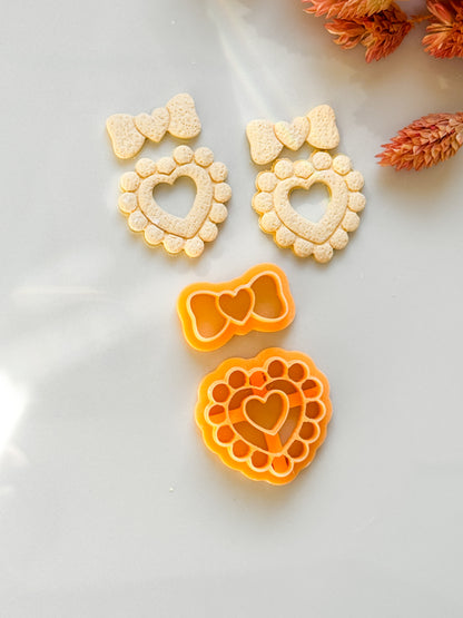 2 Piece Pearl Heart Mold