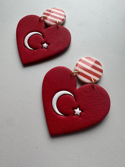 Türkiye bayragi - dayanisma kalip