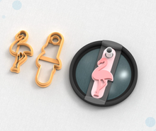 Flamingo Earrings / Stanley Thermos Ornament