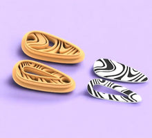 Zebra Pattern Earring/Clip Mold Set