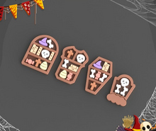 Halloween Bookshelf Earring Mold Set (12 pieces)