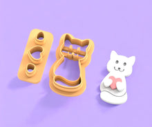 Heart Cat earring pattern-01