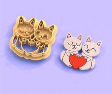 Heart Cat earring pattern-03