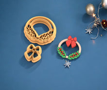 Christmas Wreath Earring Mold 03