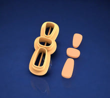 Organic Shaped Earring Mold 3 pieces
