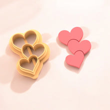 3-piece heart earring pattern 02