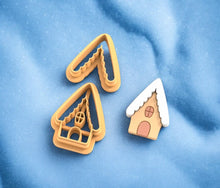 Gingerbread Winter House Earring Pattern