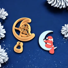 Moon and Santa Claus Pattern