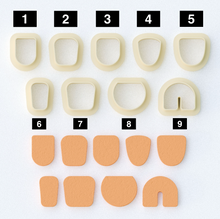 organic shaped earring molds