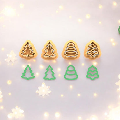 Thin Christmas Tree Set (4 Pieces)