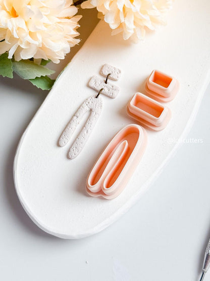 Organik Sallantılı Küpe Kalıp Seti – 3 Parça