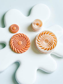 Spiral Desenli Dairesel Kalıp Seti – 2 Parça