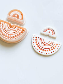Mini Tribal Güneş Desenli Kalıp Seti – 2 Parça