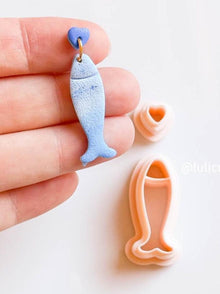 Kalpli Balık Küpe Kalıbı Seti – 2 Parça