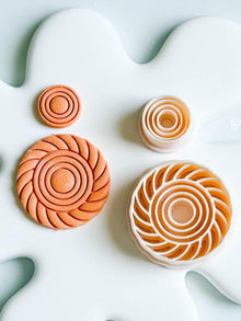 Spiral Desenli Dairesel Kalıp Seti – 2 Parça