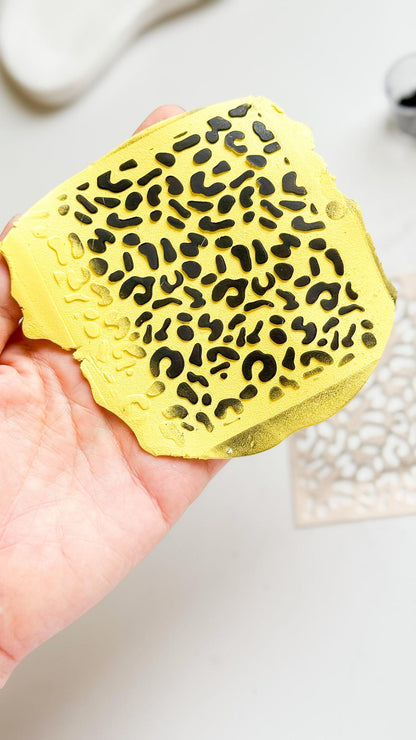Leopar Desenli Stencil