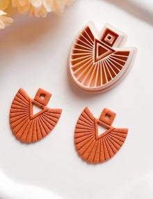 Tribal Yelpaze Küpe Kalıbı