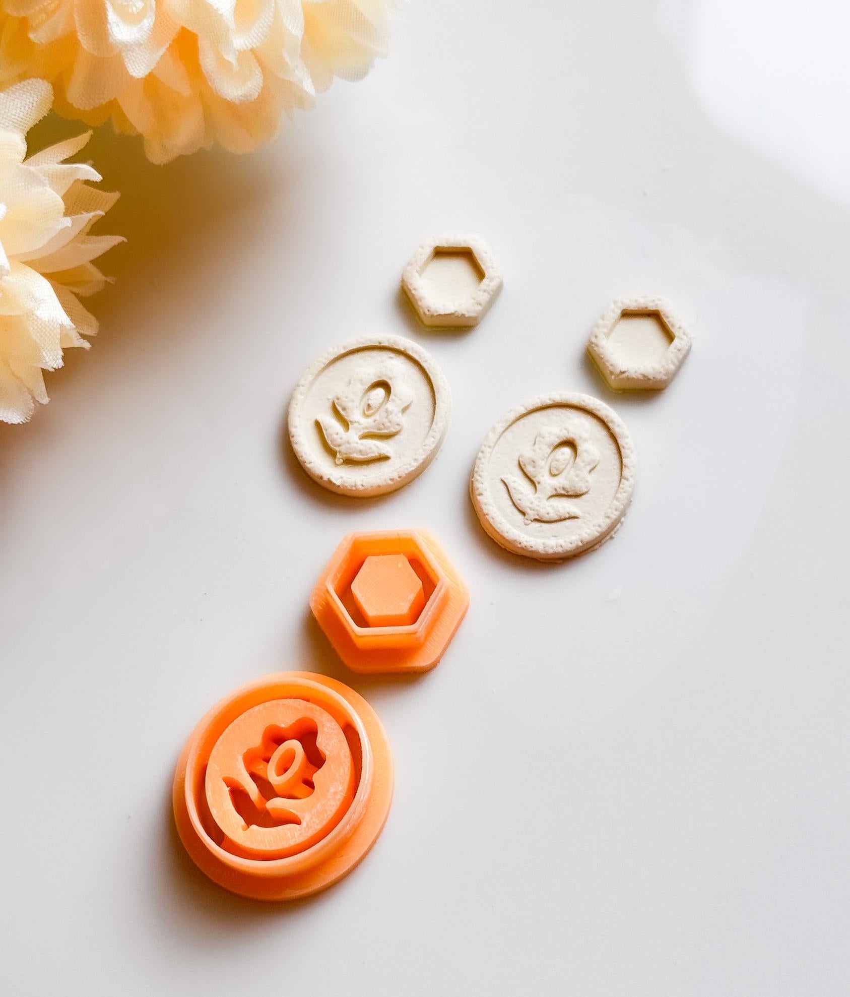 Flower Clay Cutter Set: Floral Earring Making Tool