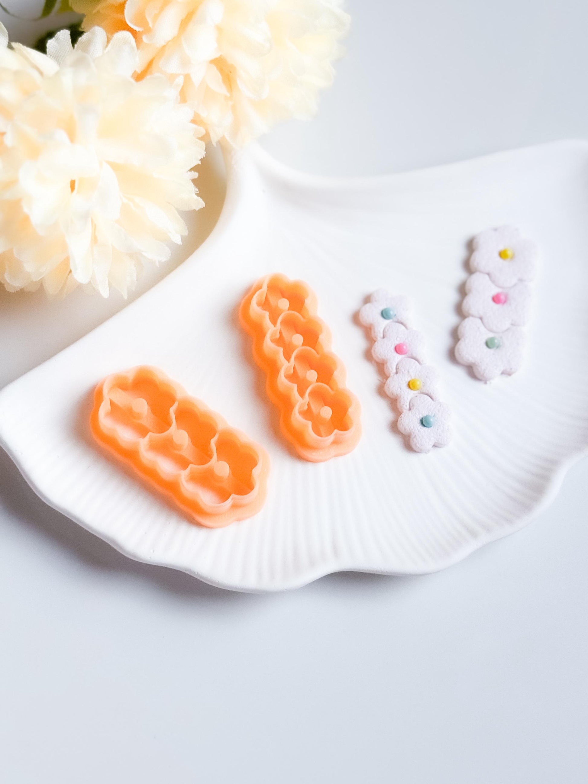Flower Earring and Hair Clip Clay Cutter Set: DIY Jewelry Accessories