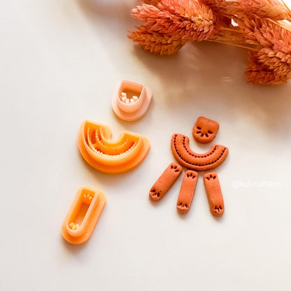 Tribal Polymer Clay Earring Cutter: Etnik Boho Jewelry Tool