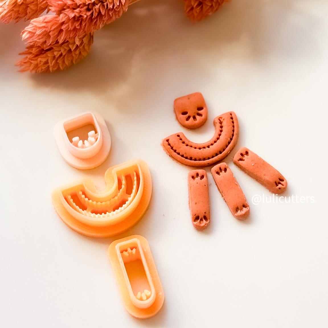 Tribal Polymer Clay Earring Cutter: Etnik Boho Jewelry Tool