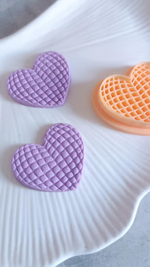 Heart Disco Ball Clay Cutter: 3D Printed Texture for Jewelry