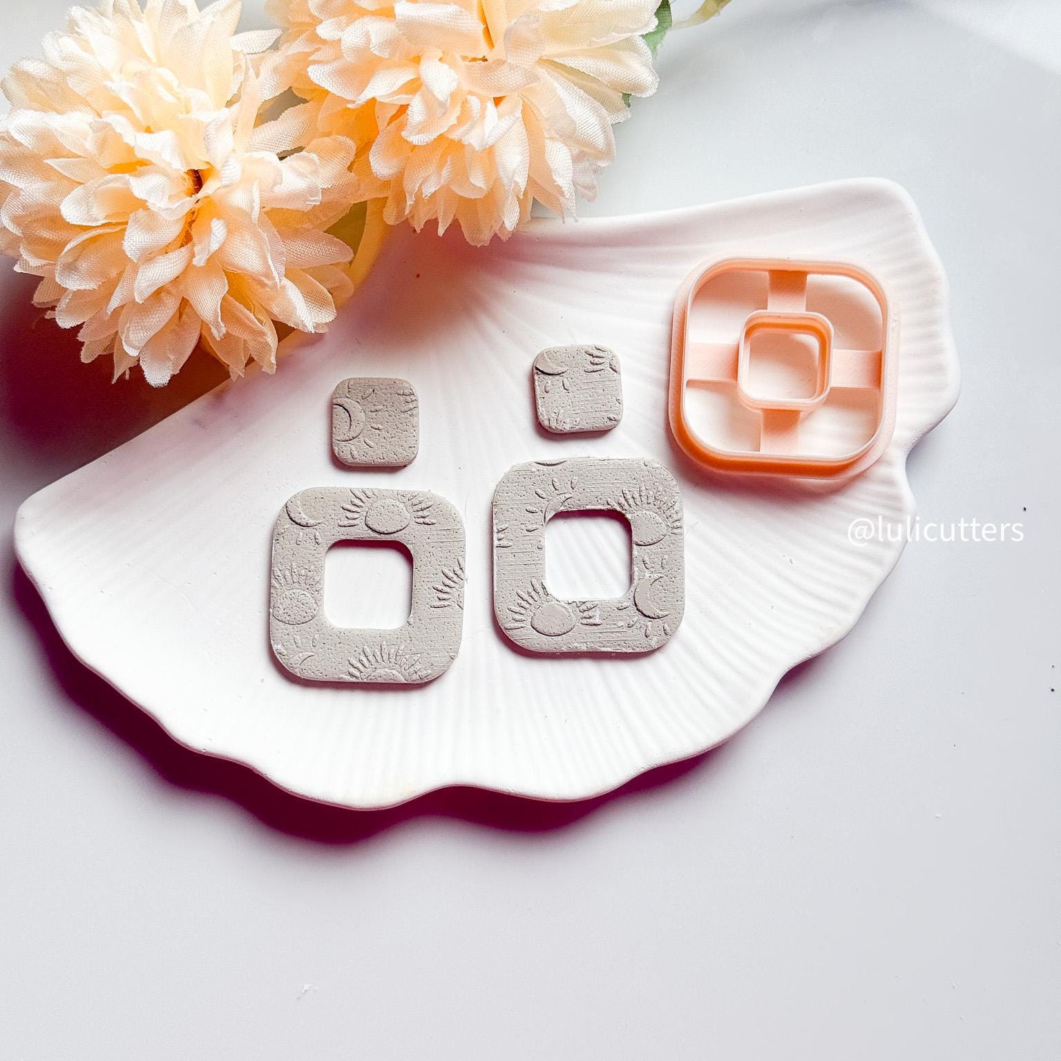 Rounded Square Clay Cutter: Boho Earring Jewelry Tool