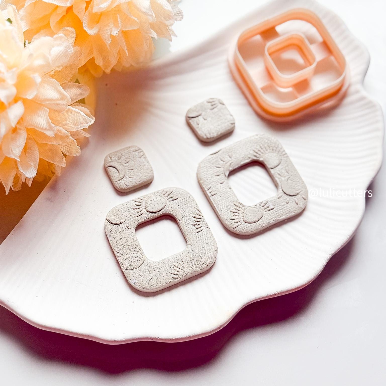 Rounded Square Clay Cutter: Boho Earring Jewelry Tool