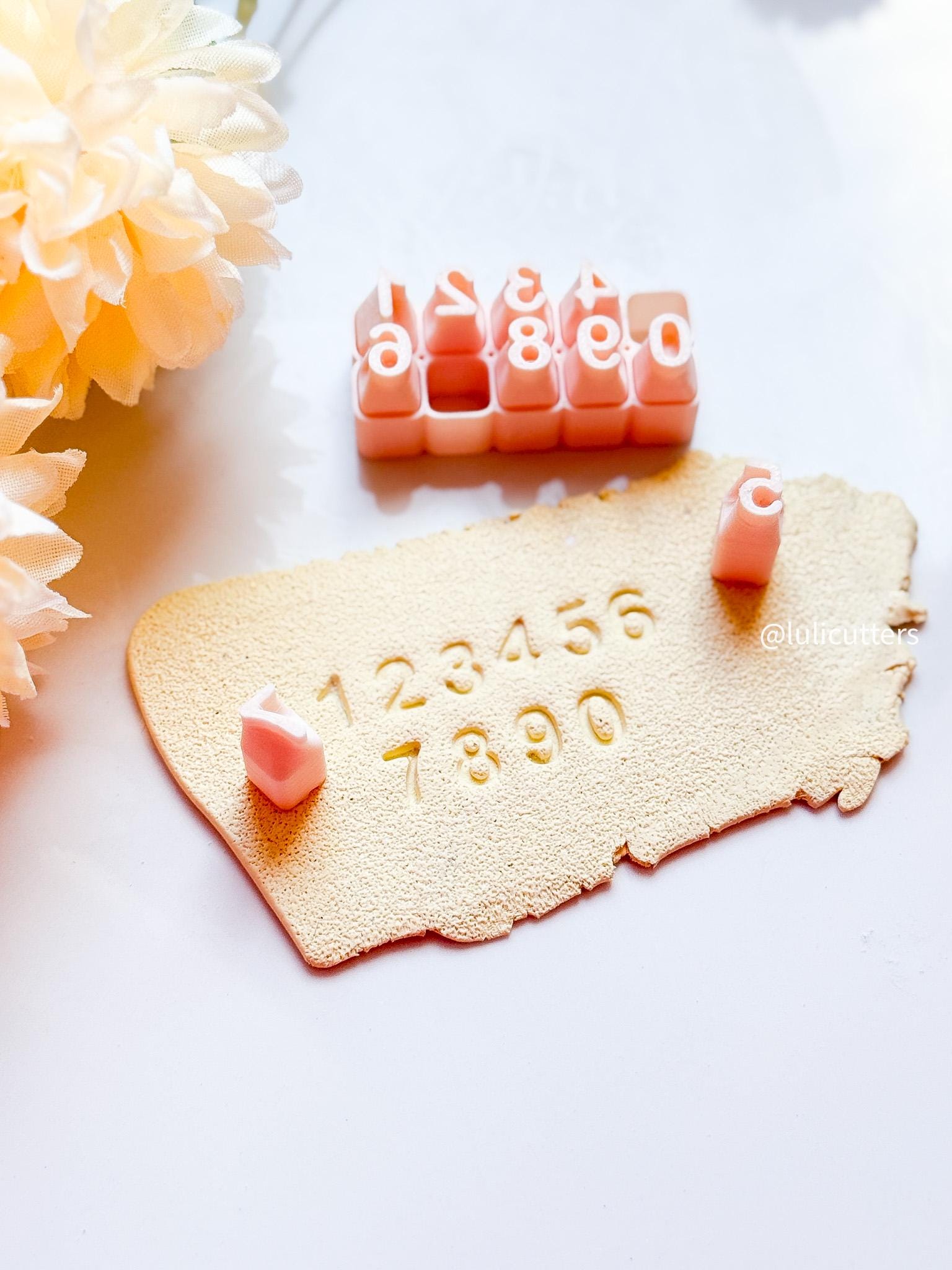 Lowercase Letter Stamp Set for Clay: Alphabet Imprint Tool (6mm 7mm 8mm)