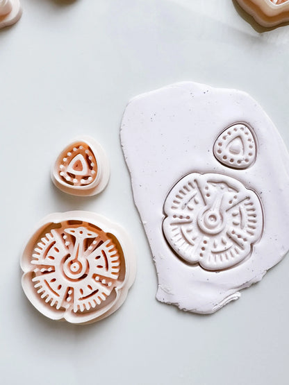 Ethnic / Ceramic Earring Pattern 12