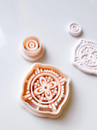 Ethnic / Ceramic Earring Pattern 08