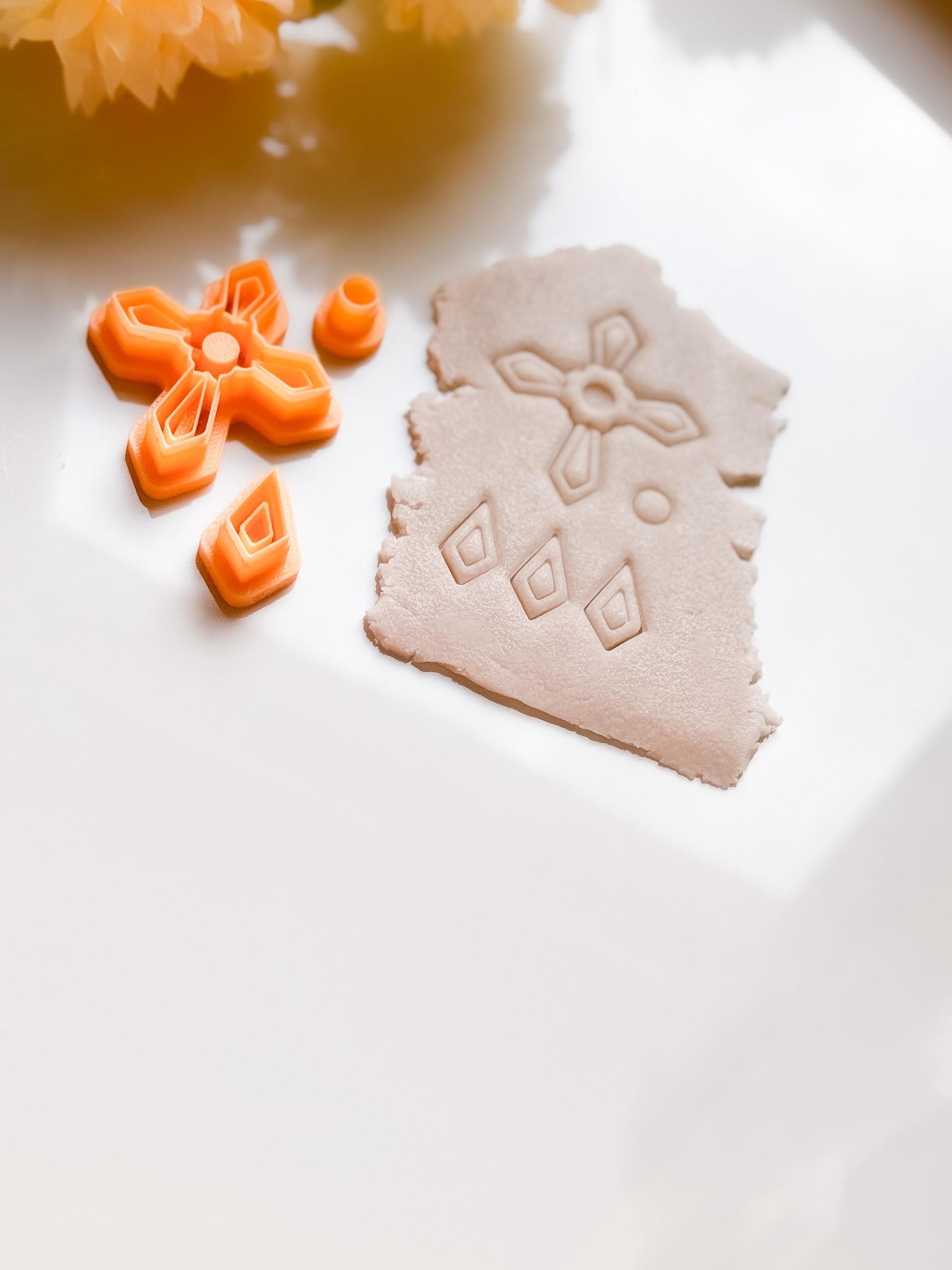 Cross Earring Clay Cutter: Geometric Polymer Clay Jewelry