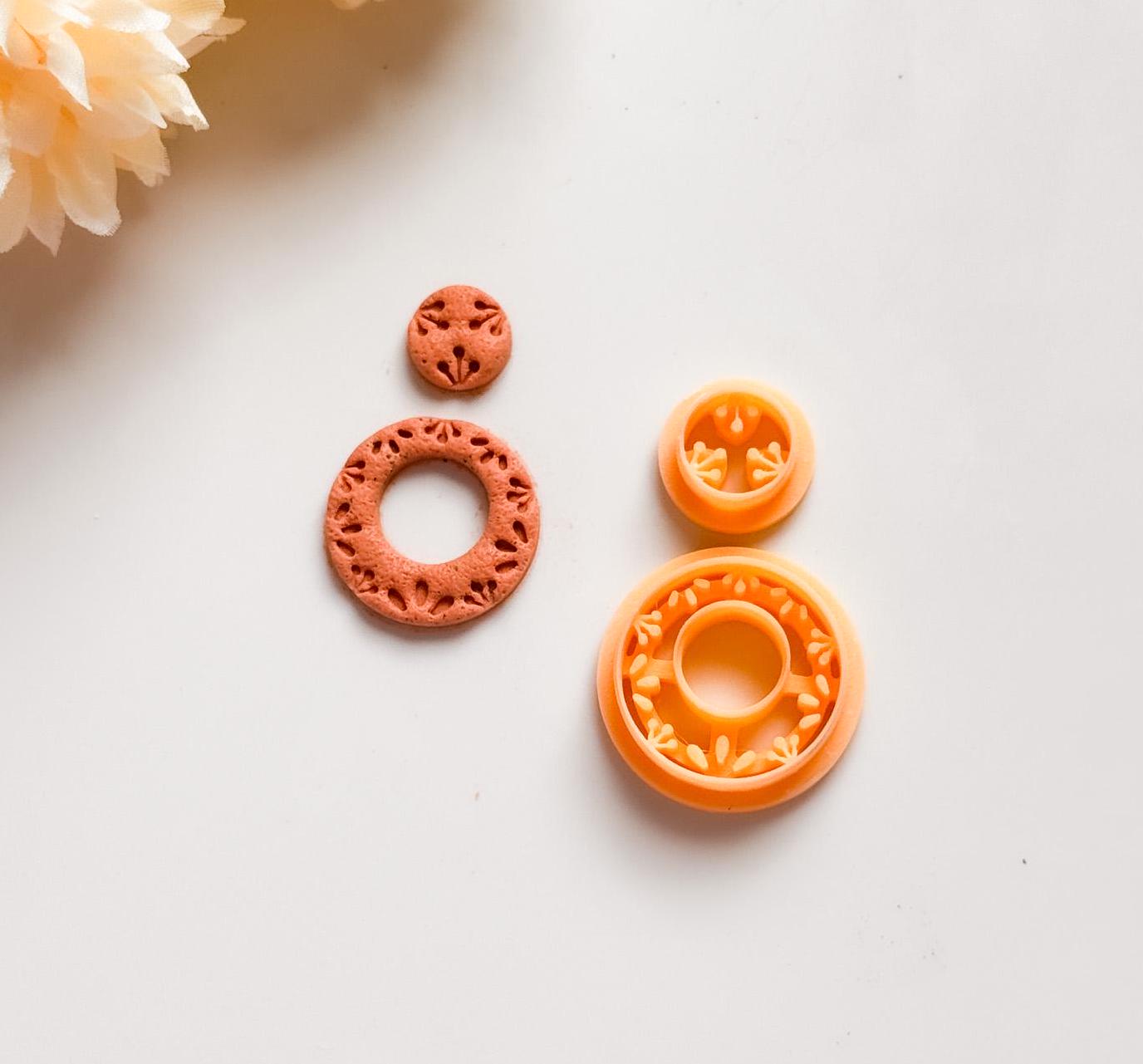 Ceramic Pattern Earring Clay Cutter: Textured Jewelry Making Tool