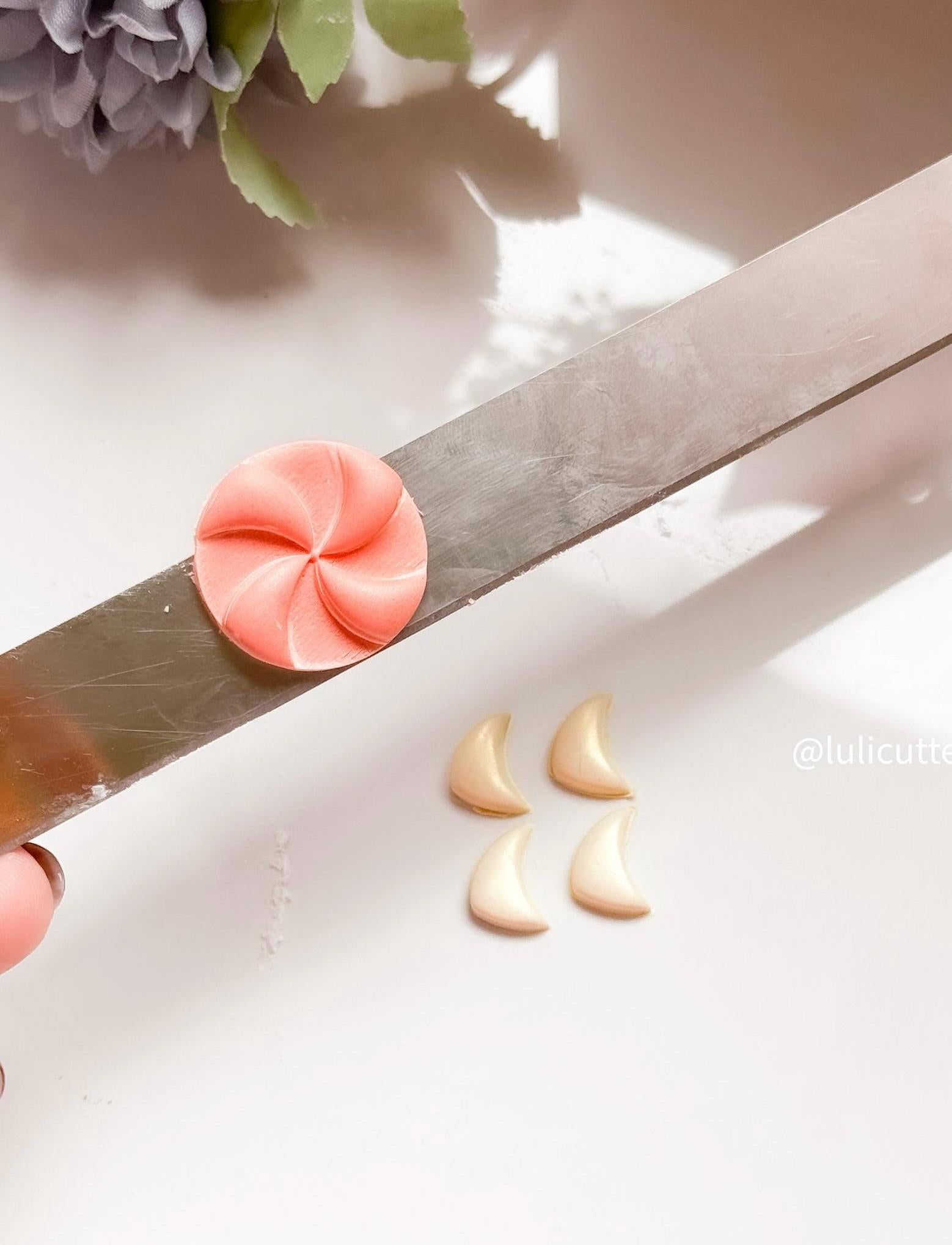 Peppermint Candy Earring Clay Cutter Set: Polymer Clay Jewelry Making