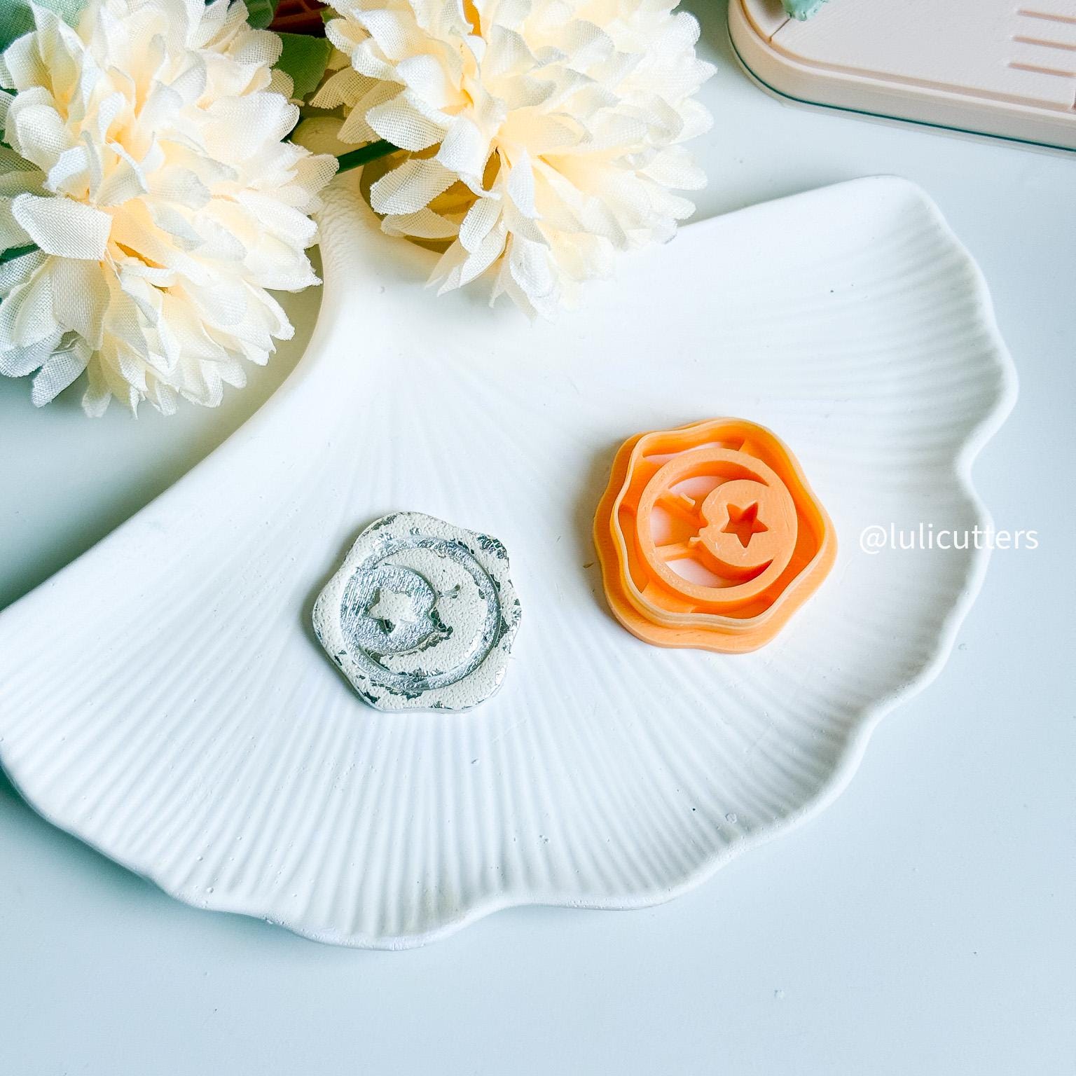 Moon & Star Wax Seal Cutter Polymer Clay Imprint Cutter