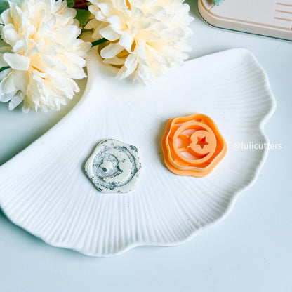 Moon & Star Wax Seal Cutter Polymer Clay Imprint Cutter