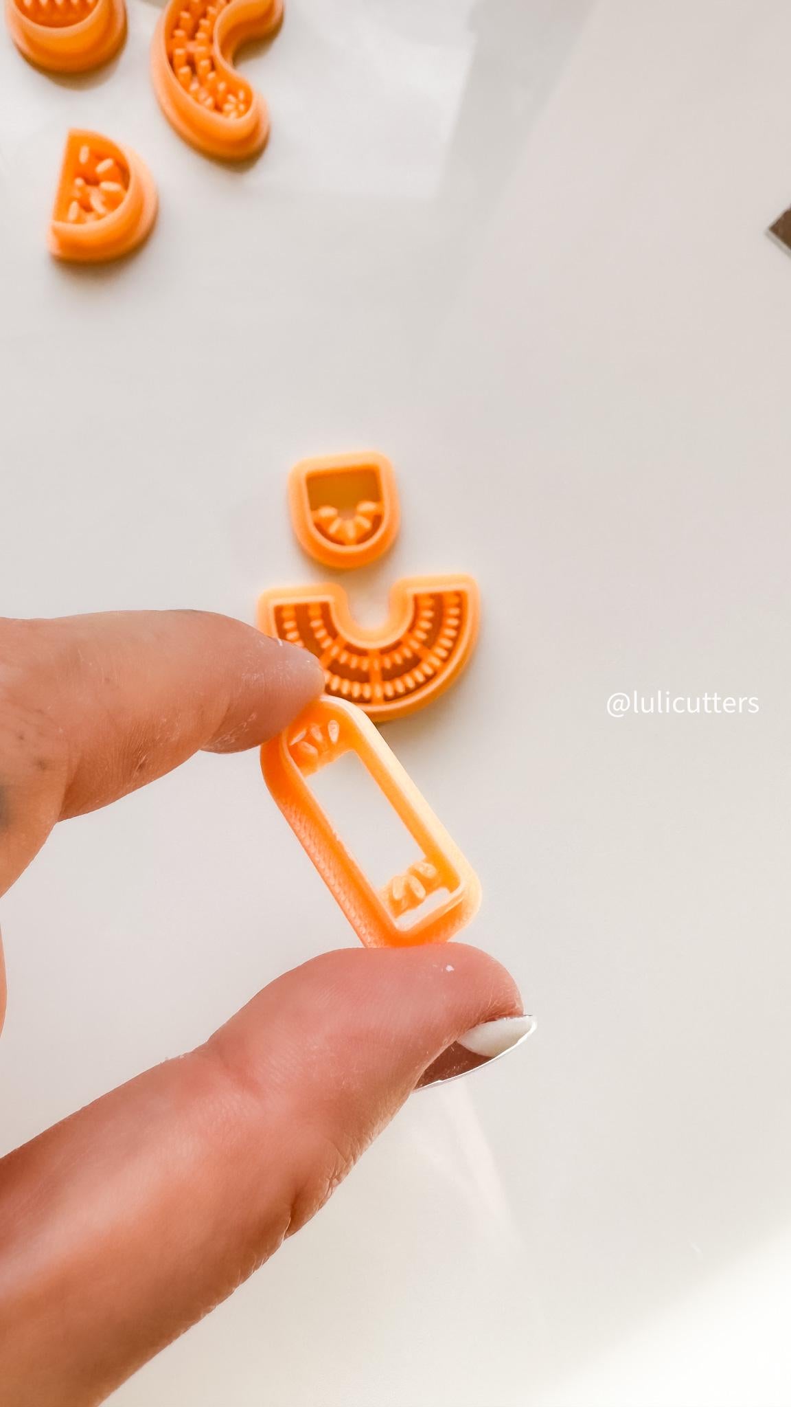 Tribal Polymer Clay Earring Cutter: Etnik Boho Jewelry Tool
