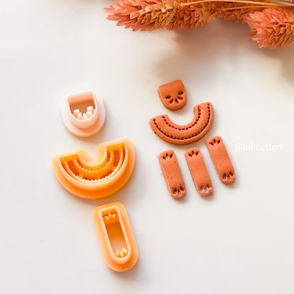Tribal Polymer Clay Earring Cutter: Etnik Boho Jewelry Tool