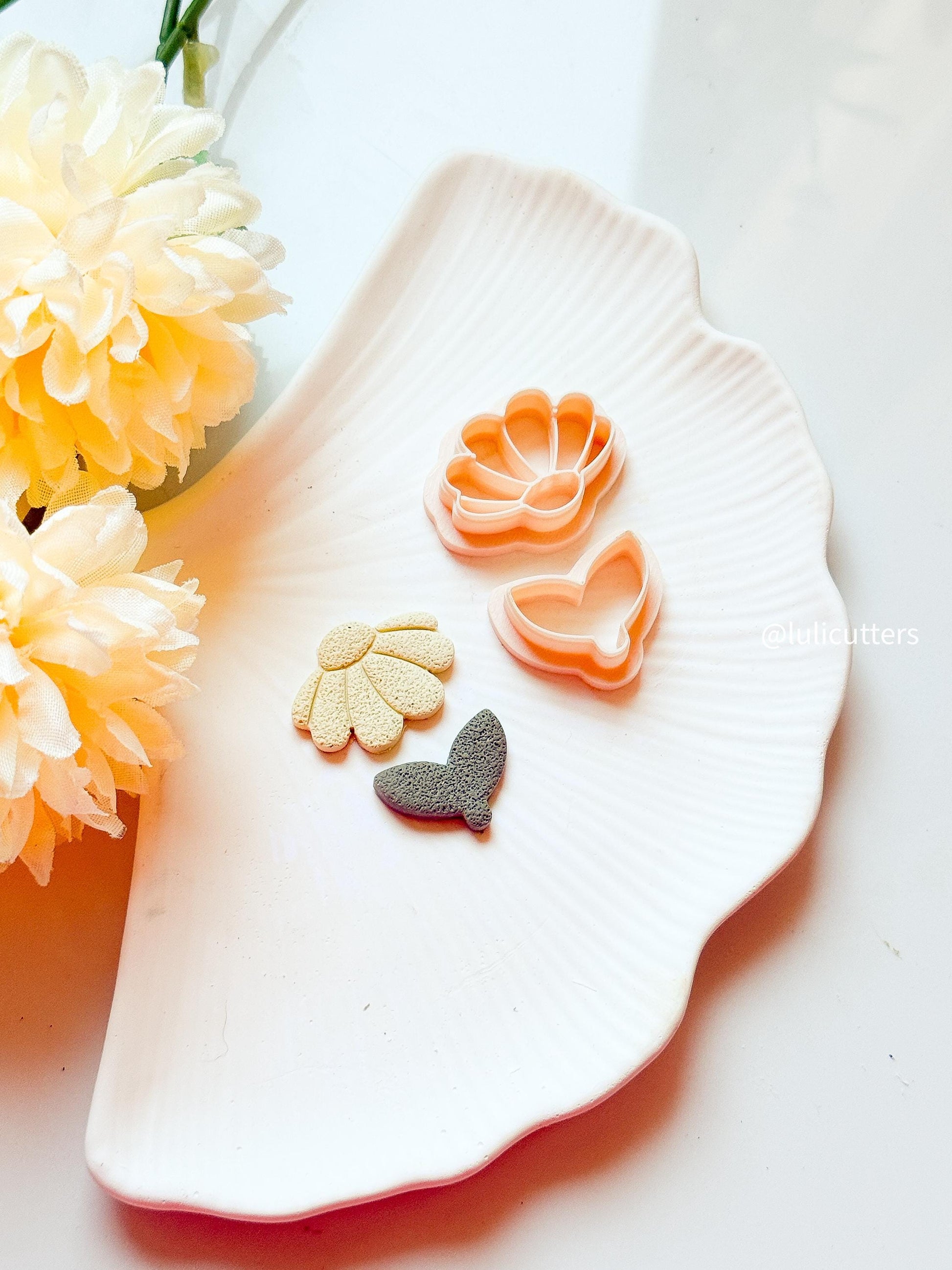 Flower Earring Cutter Set: Polymer Clay Floral Shape Tools