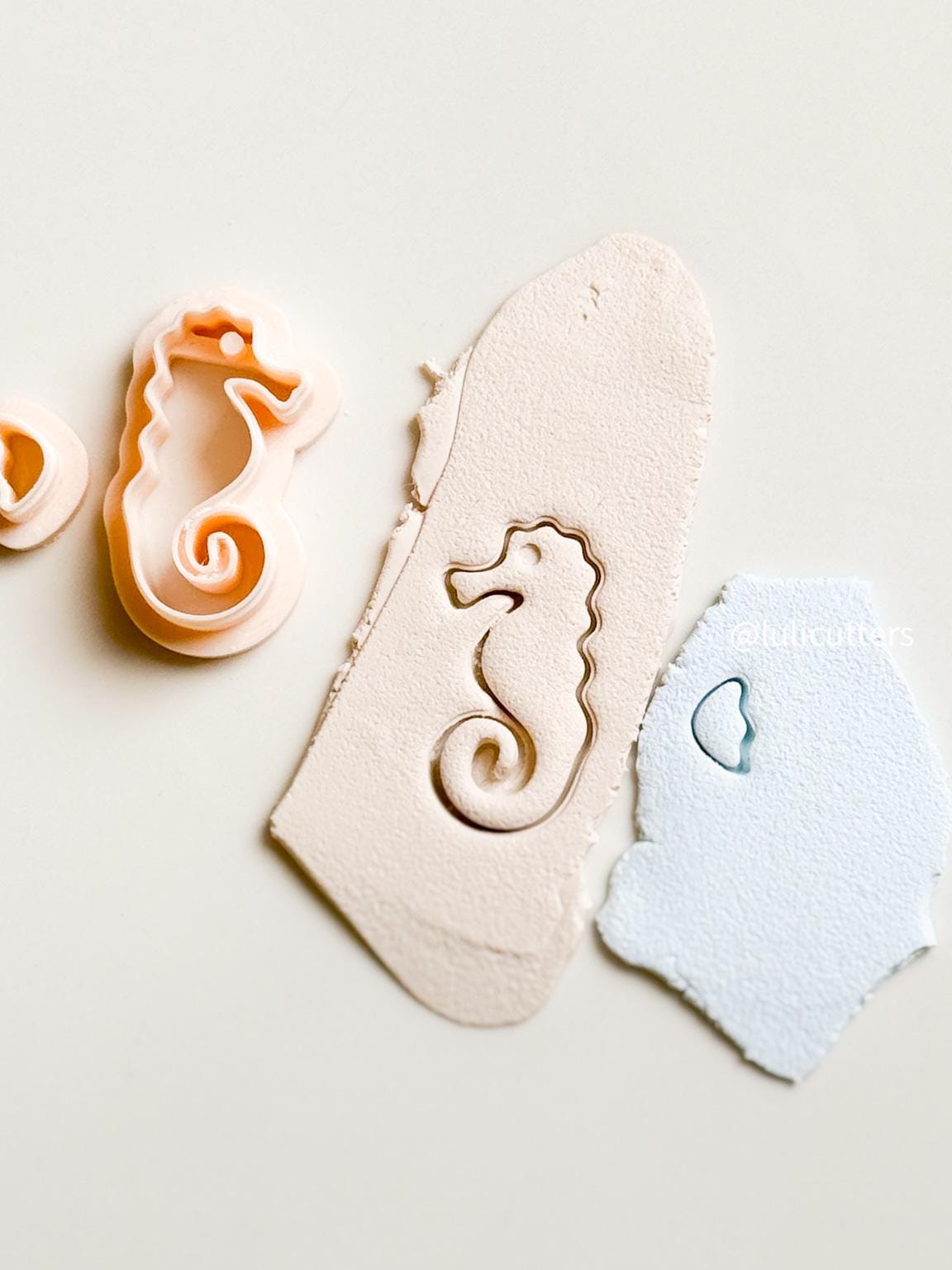 Seahorse Polymer Clay Cutter Set Ocean-Inspired Earrings Ocean-Inspired Shapes