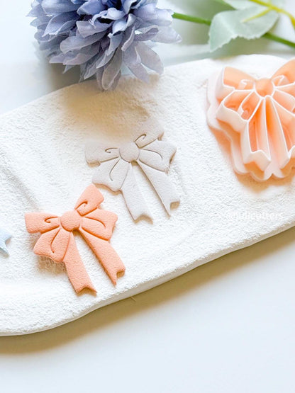 NEW Coquette Bow Polymer Clay Cutter Unique & Elegant Shape - 6 Size Options