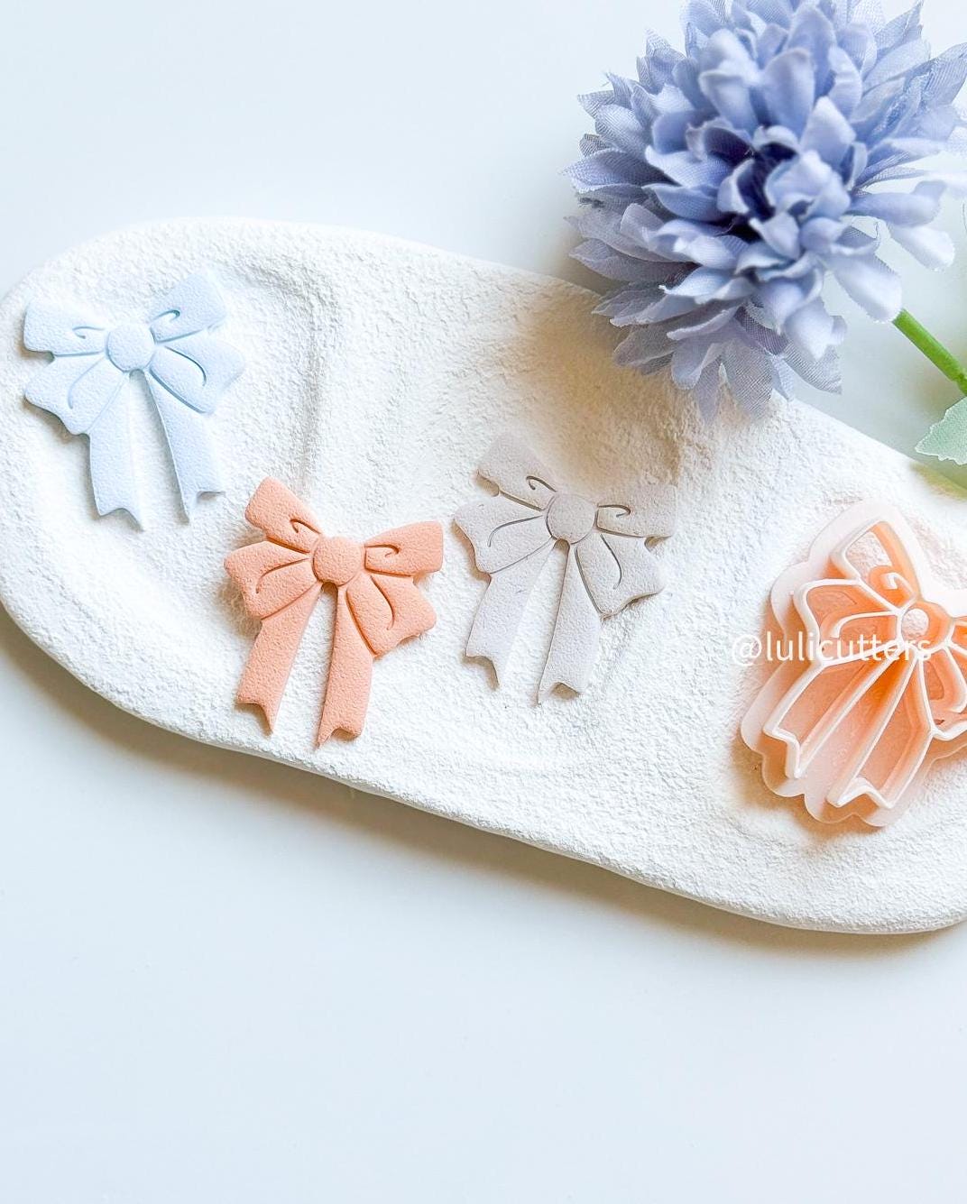 NEW Coquette Bow Polymer Clay Cutter Unique & Elegant Shape - 6 Size Options