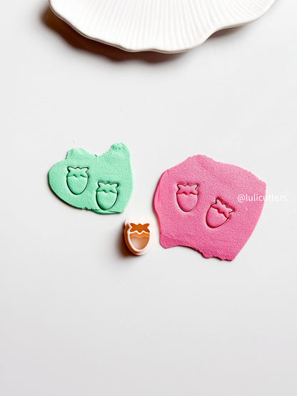 Strawberry Clay Cutter: Fruit Earring & Stud Maker (15mm-60mm)