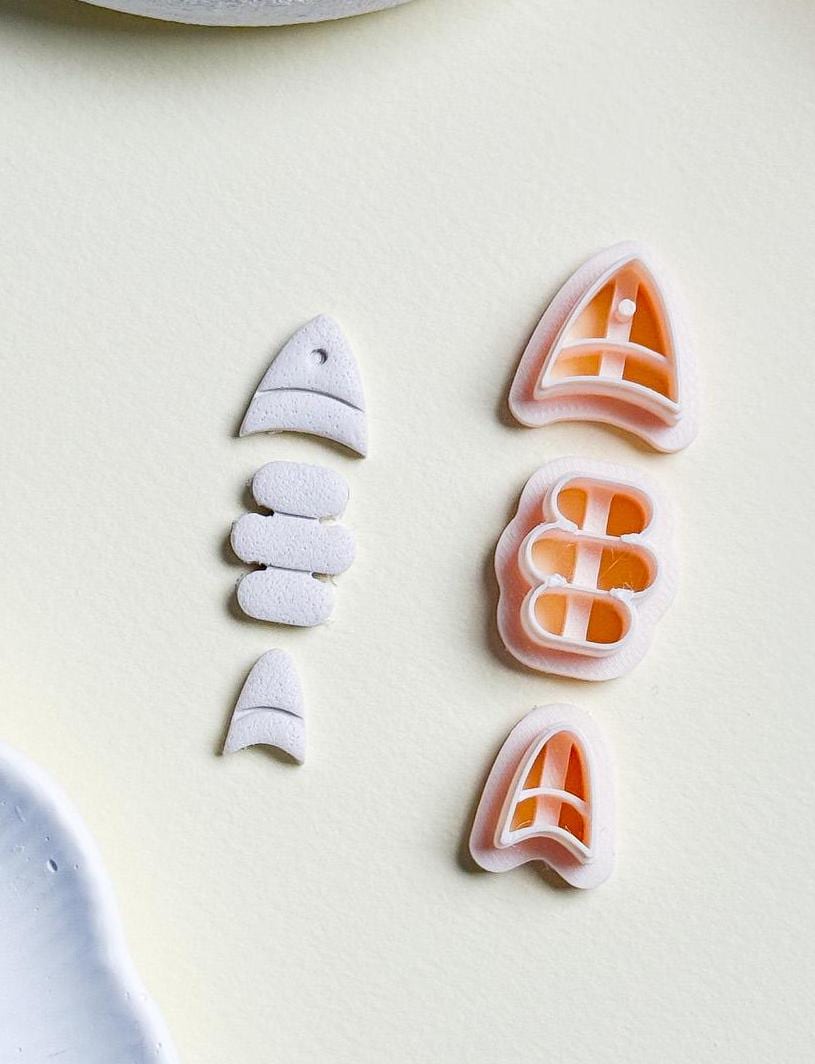 Fish Polymer Clay Cutter Set: Layered Earring Cutters (3-Piece)