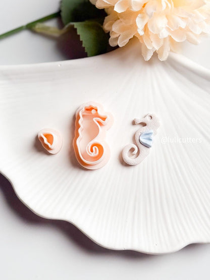 Seahorse Polymer Clay Cutter Set Ocean-Inspired Earrings Ocean-Inspired Shapes