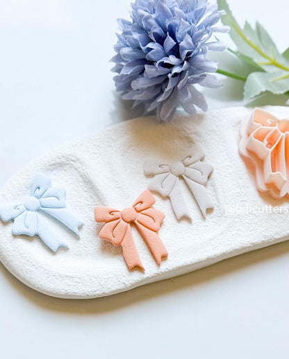 NEW Coquette Bow Polymer Clay Cutter Unique & Elegant Shape - 6 Size Options