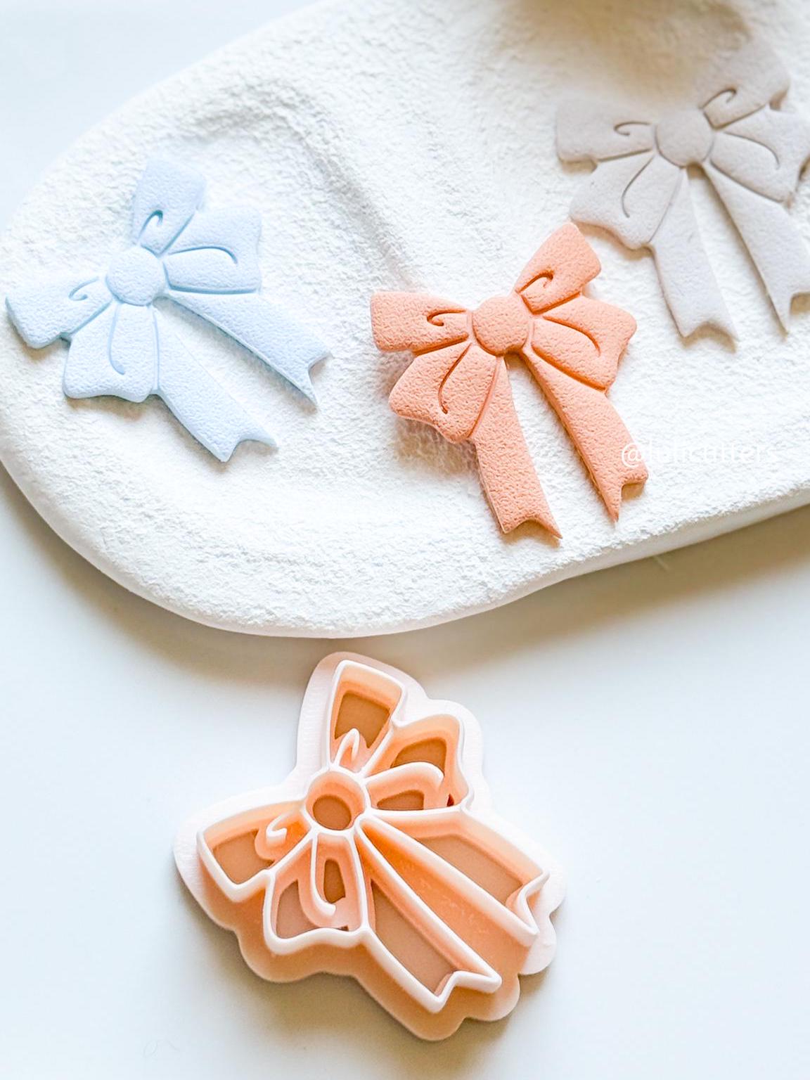 NEW Coquette Bow Polymer Clay Cutter Unique & Elegant Shape - 6 Size Options